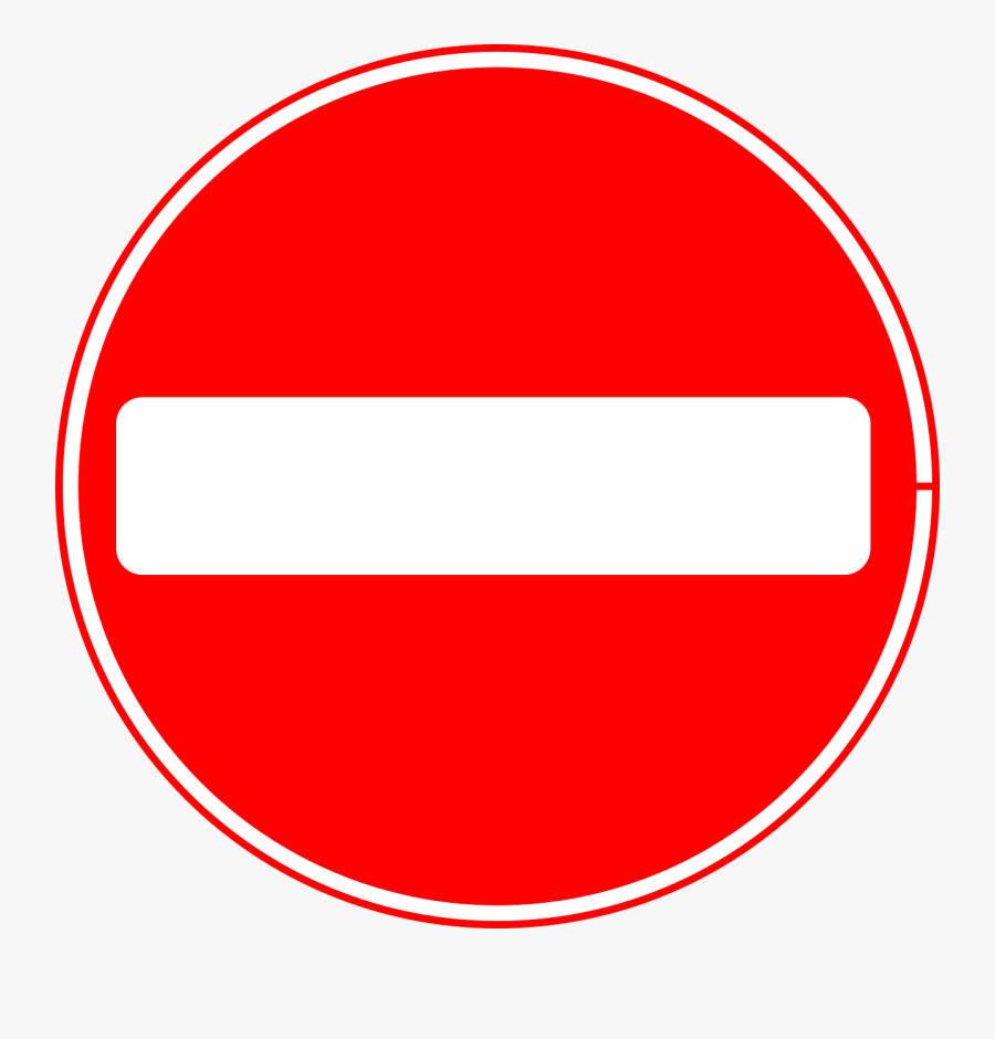 No Entry Sign Uk, Transparent Clipart
