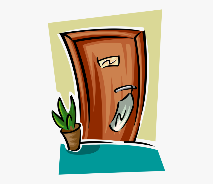 Room Vector Door - Hotel Room Door Clipart, Transparent Clipart