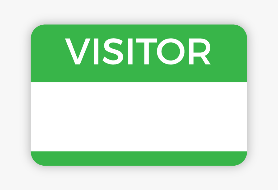 Name Clipart Name Badge - Clip Art Visitor Badge, Transparent Clipart