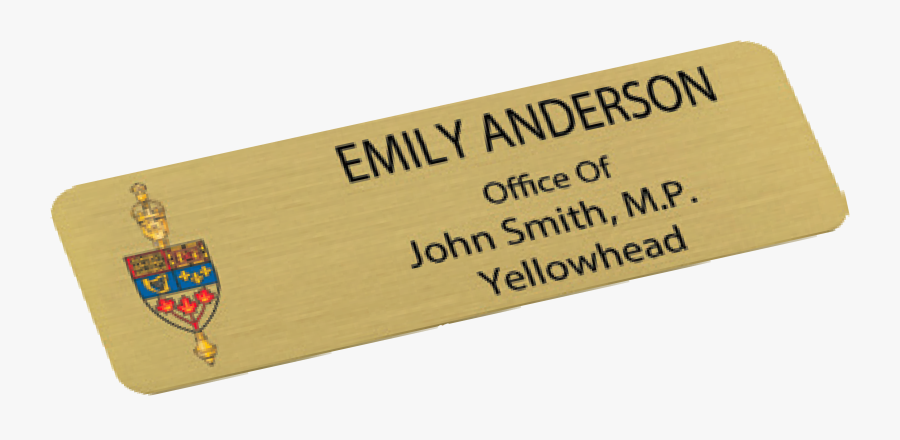 Government Metal Badge, Transparent Clipart