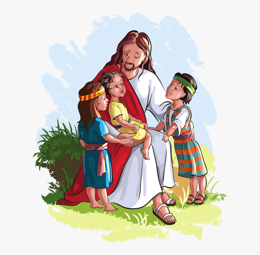 Jesus With Children Clipart, Transparent Clipart