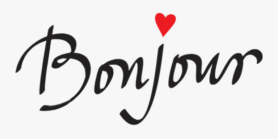 Calligraphy Clipart , Png Download - Bonjour À L Homme Que J Aime, Transparent Clipart