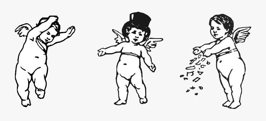 Three Cherubs Clip Arts - Transparent Background Png Cherubs, Transparent Clipart