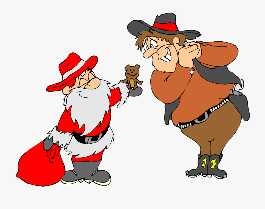 Transparent Bee Clipart Png - Cowboy Santa Clip Art, Transparent Clipart