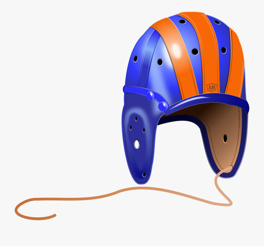 1940"s Leather Football Helmet Clip Arts - Leather Football Helmet Transparent, Transparent Clipart