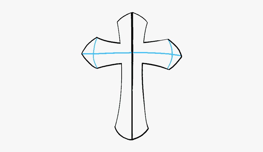 Clip Art Cross Clipart Image - Draw A Cross, Transparent Clipart