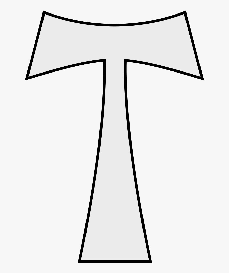 Tau Cross Christian Cross Clip Art - St Anthony Symbol, Transparent Clipart