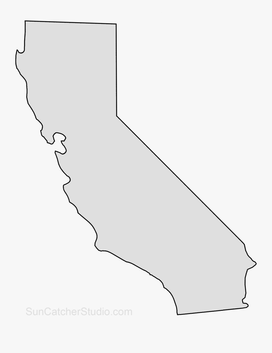 Transparent California Outline Png - California State No Background, Transparent Clipart
