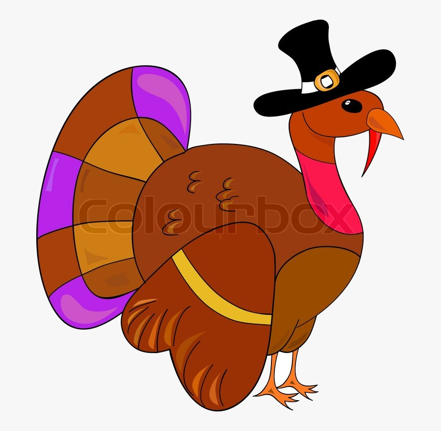 Turkey Clipart For Thanksgiving Day Stock Vector Transparent - Thanksgiving, Transparent Clipart