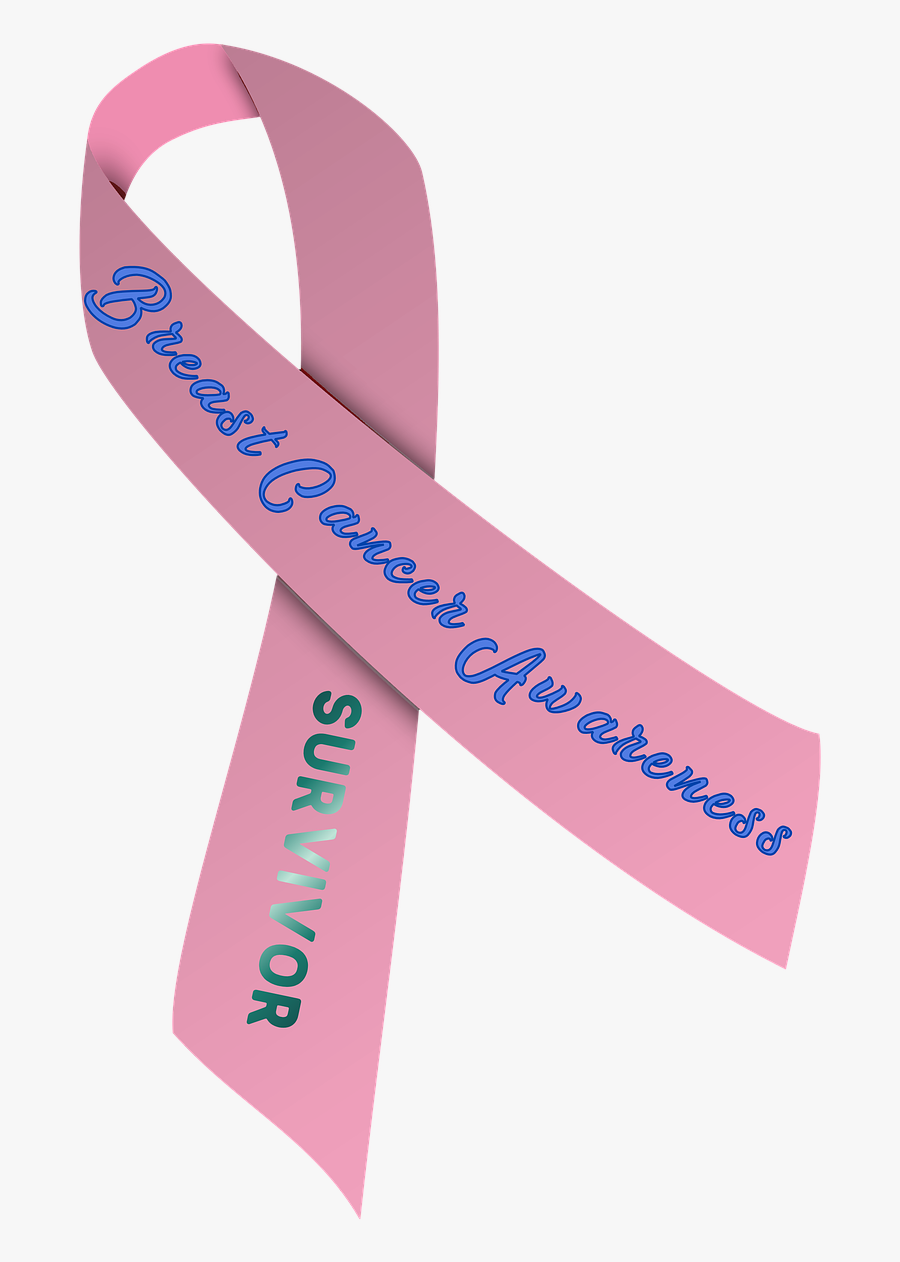 Cancer Ribbon Breast Free Picture - Pink And Purple Ribbon, Transparent Clipart