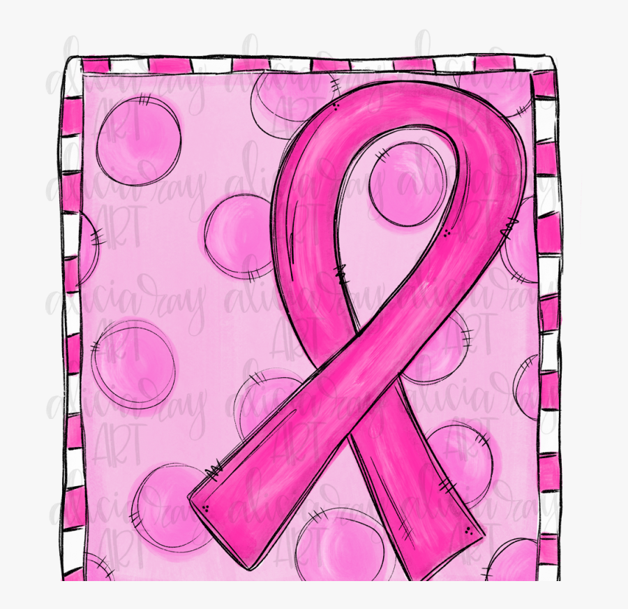 Breast Cancer Ribbon Sublimation Png Digital Download - Faith Over Fear Breast Cancer, Transparent Clipart