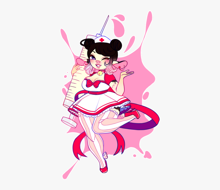 Nurse Cow Cowgirl Medical Needle - Cartoon, Transparent Clipart