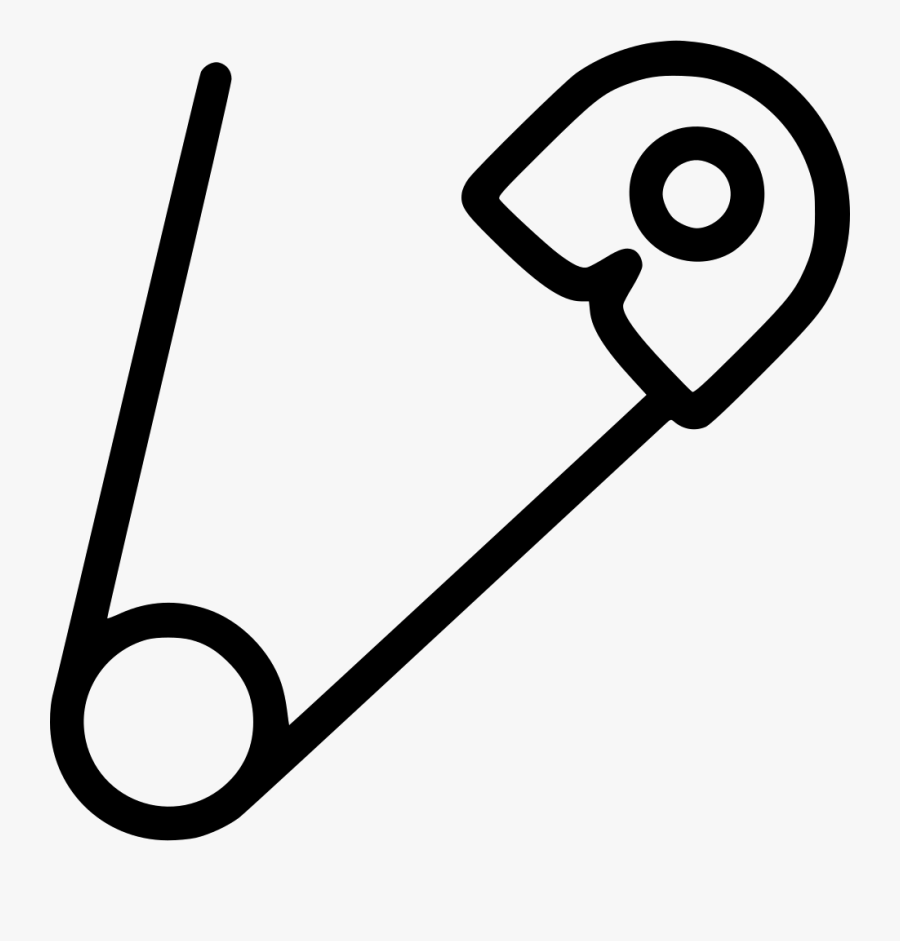 Safety Svg Png Icon - Outline Image Of Pin, Transparent Clipart