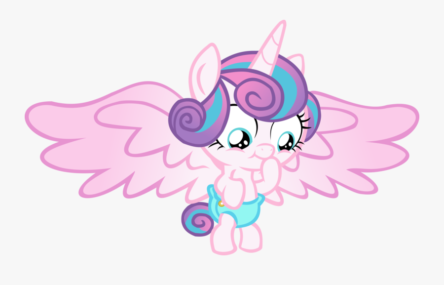 Diaper Clipart Safety Pin - My Little Pony Flurry Heart Vector, Transparent Clipart