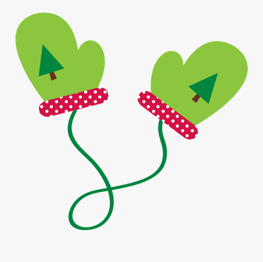 Christmas Mittens Clipart, Transparent Clipart