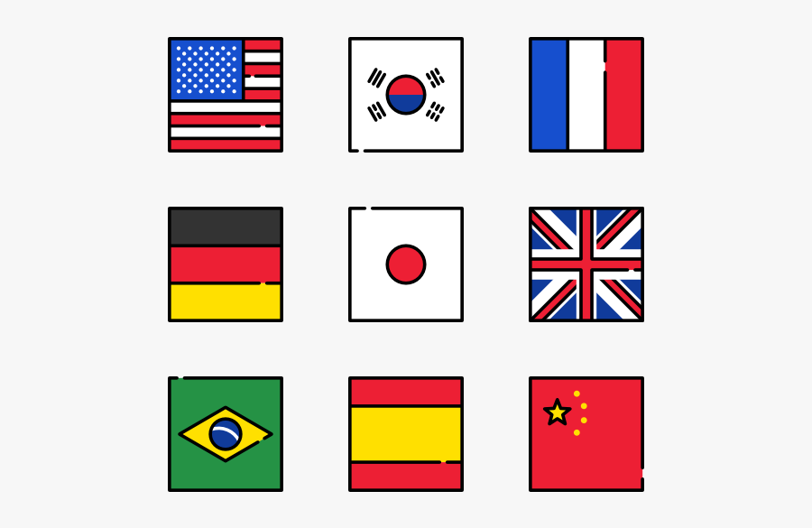 Icon Family Square Vector - Corée Du Nord En Chiffre, Transparent Clipart