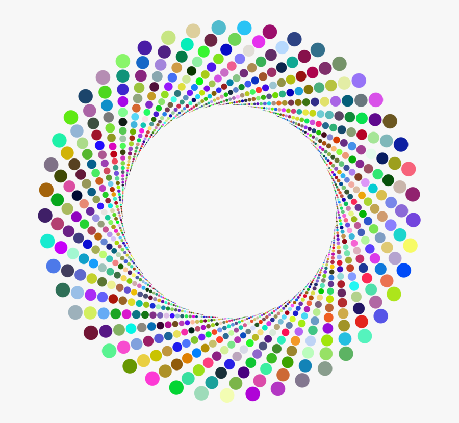 Symmetry,area,text - Colorful Circle Border Design, Transparent Clipart