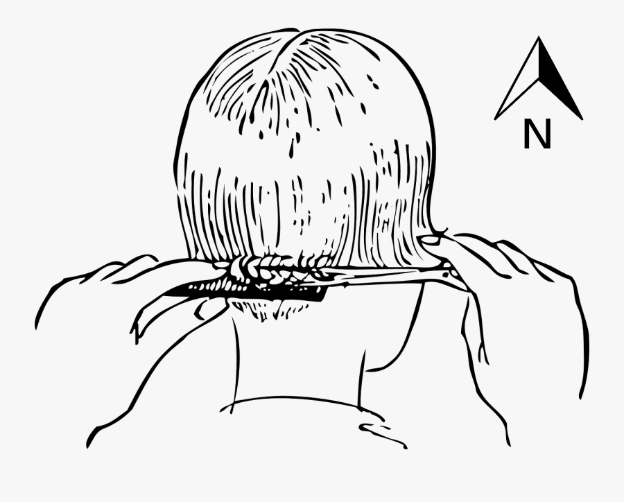 Hence He Must Chosse The North Barbershop - Line Art, Transparent Clipart
