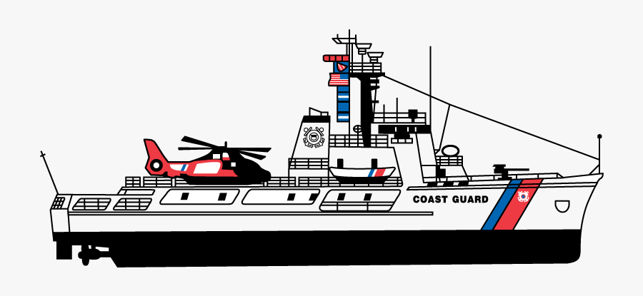 Clip Art Coast Guard Cutter, Transparent Clipart