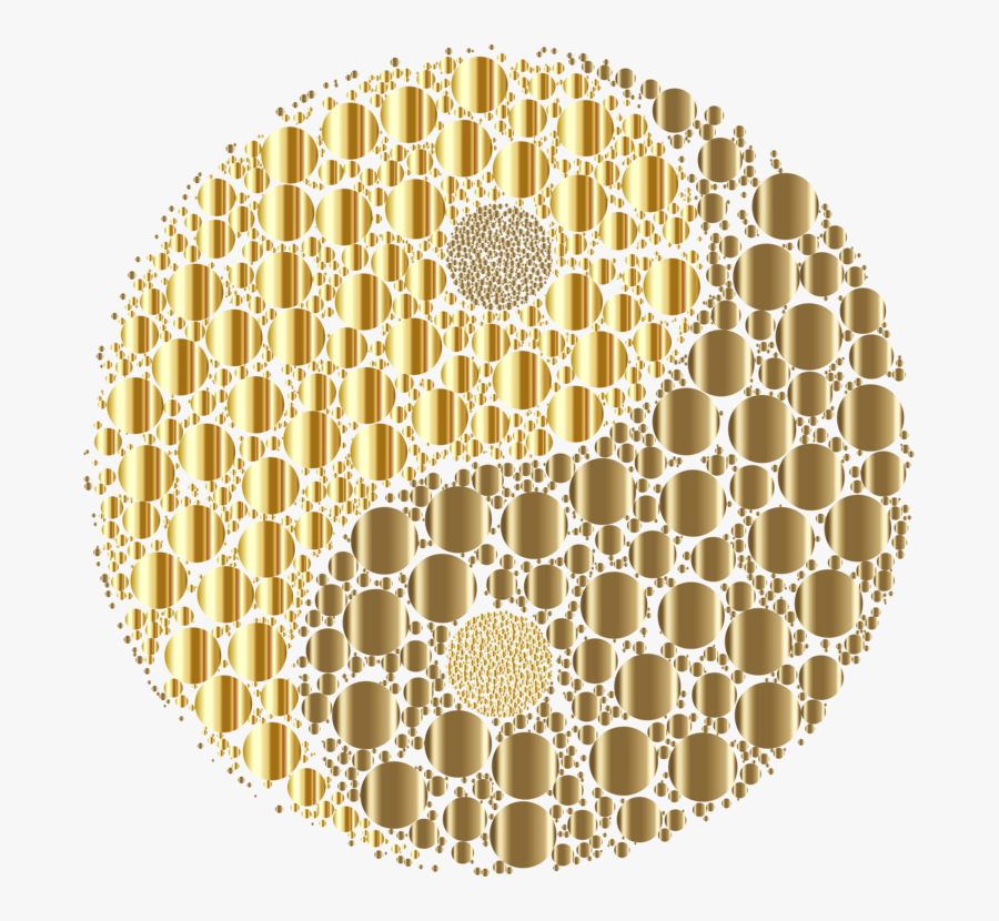 Symmetry,sphere,circle - Full Gold Circle No Background, Transparent Clipart