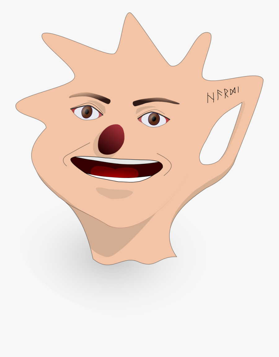 Self Portrait - Cartoon Funny Png Transparent Head, Transparent Clipart