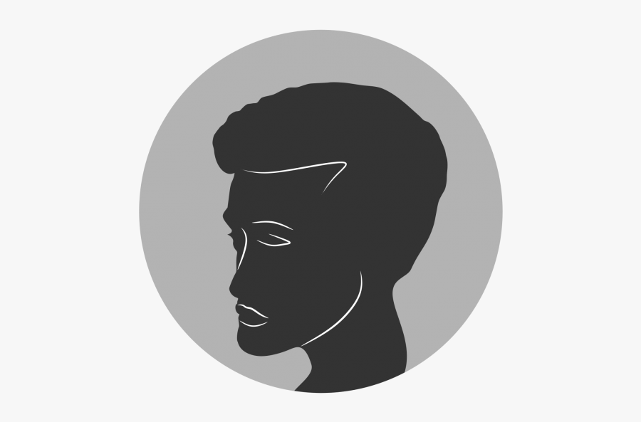 Portrait Of A Man Silhouette Logo Font - Silhouette, Transparent Clipart