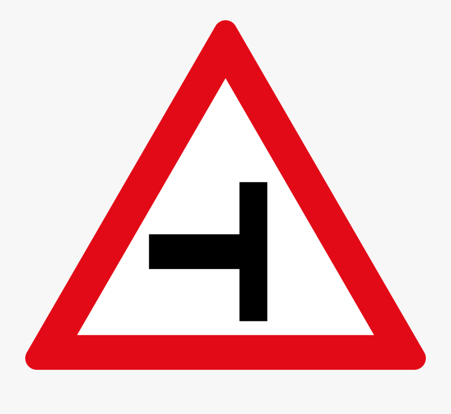 Concealed Driveway Left - Bend To Right Sign, Transparent Clipart