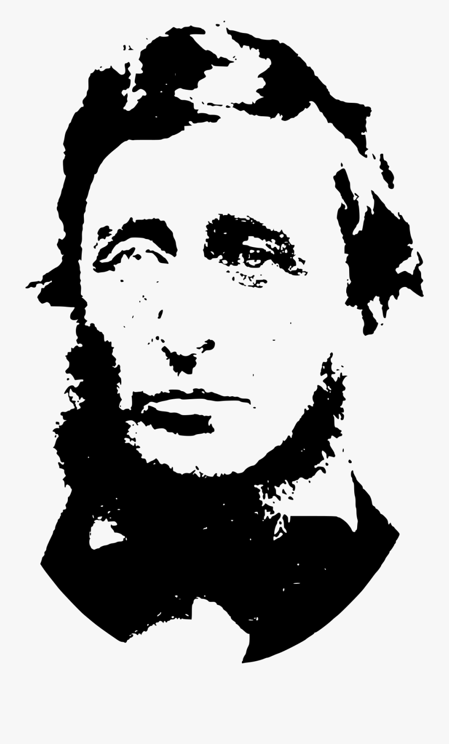 Henry David Thoreau .svg, Transparent Clipart