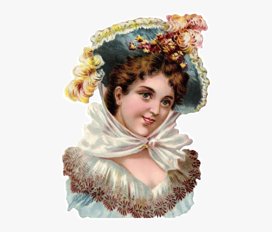 Vintage Cute Victorian - Victorian Vintage Woman, Transparent Clipart