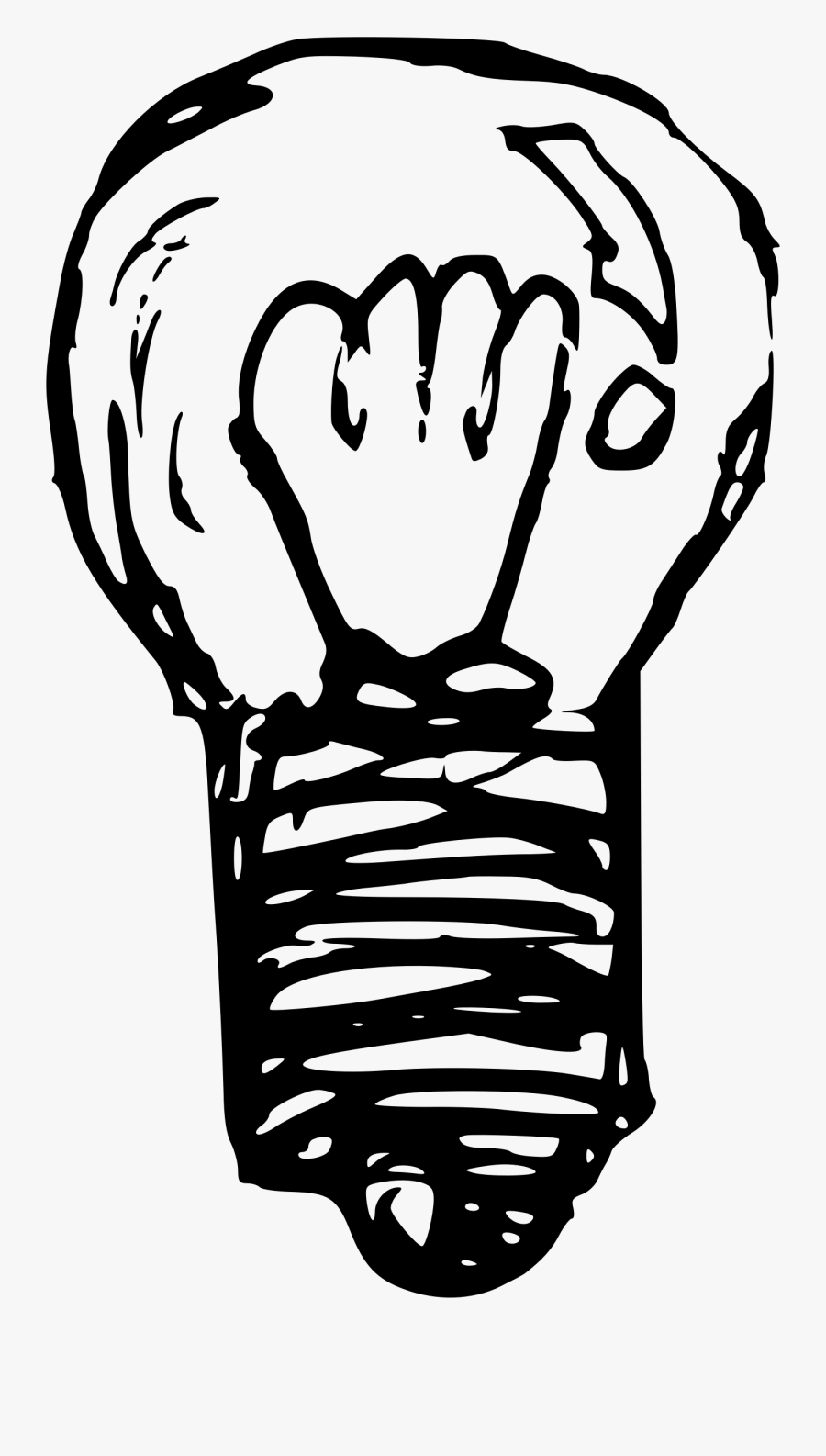 An Inspired Self Portrait - Orange Bulb Png, Transparent Clipart