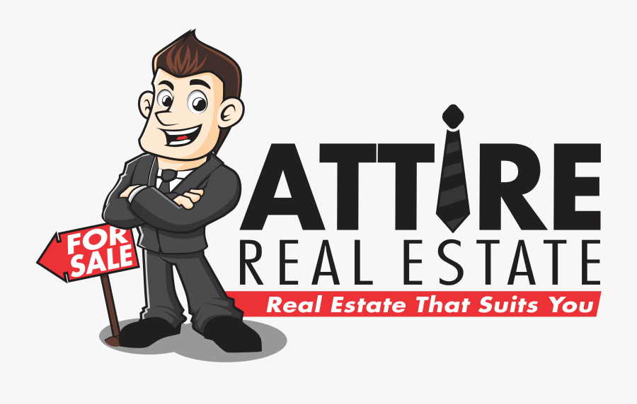Attire Real Estate - Real Estate Cartoons Logo, Transparent Clipart