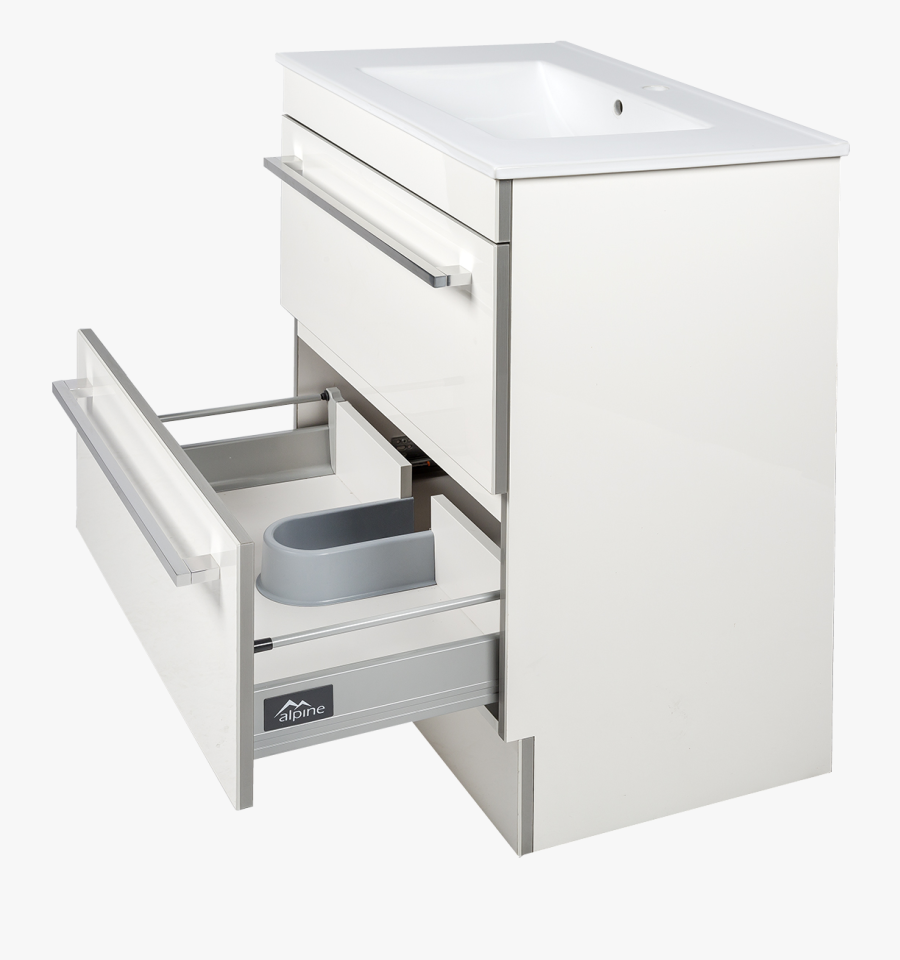 Vanity Drawing Bathroom Cabinet - Open Bottom Draw, Transparent Clipart