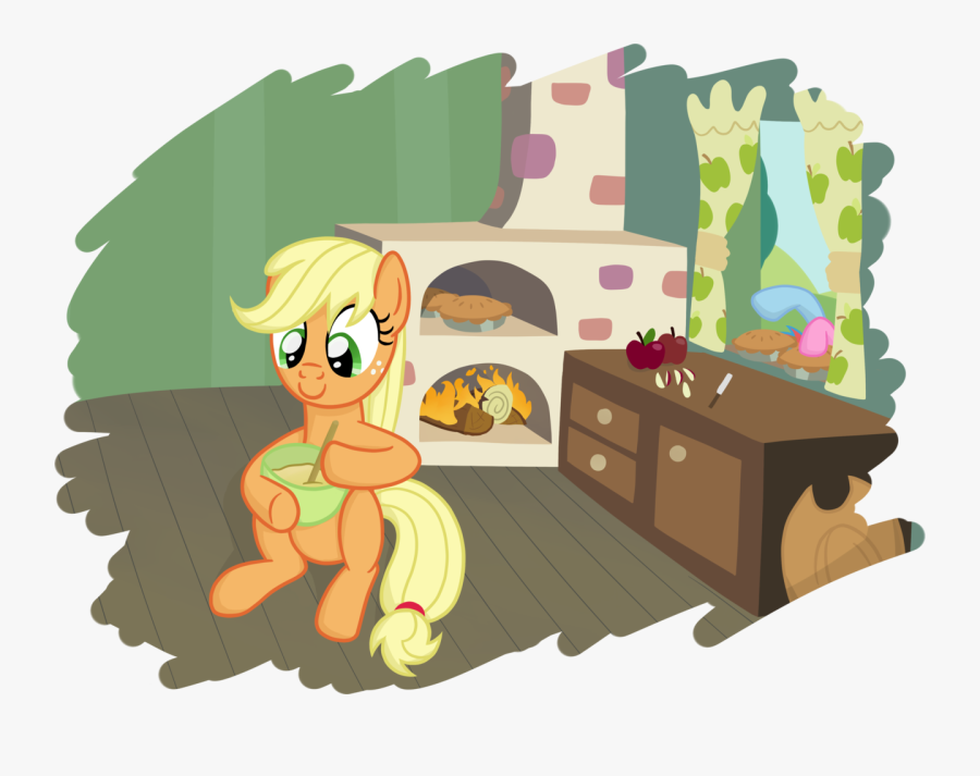 Oven Clipart Baking Pie - Cartoon, Transparent Clipart