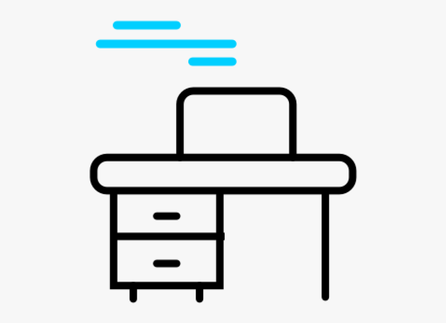 An Illustration Of A Desk, Transparent Clipart