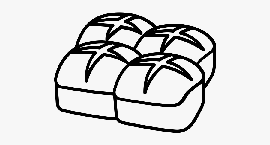 Challah Drawing Transparent - Dinner Rolls Black And White, Transparent Clipart