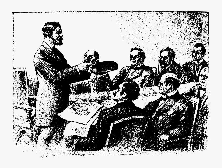 Man With Bread - Monochrome, Transparent Clipart