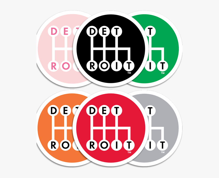 6 Randomly Assorted - Made In Detroit Logo, Transparent Clipart