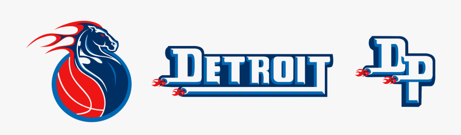 Detroit Pistons Png File - Pistons Logo Concept, Transparent Clipart