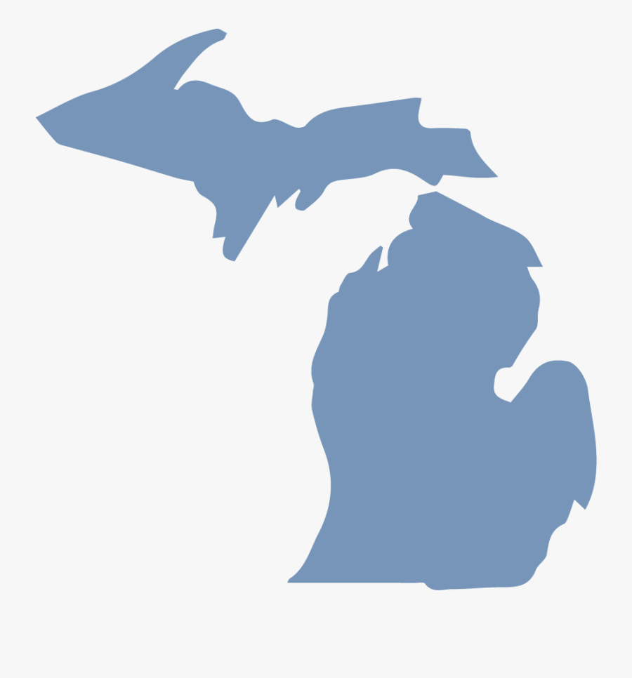 Clipart Of The State Of Michigan - Koppen Climate Classification Michigan, Transparent Clipart