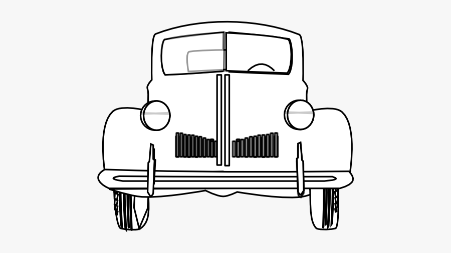 Alloy Classic Car Black White Clipartist - Png Black And White Cars, Transparent Clipart