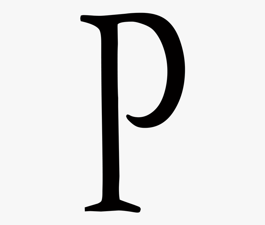 Chữ P In Hoa, Transparent Clipart