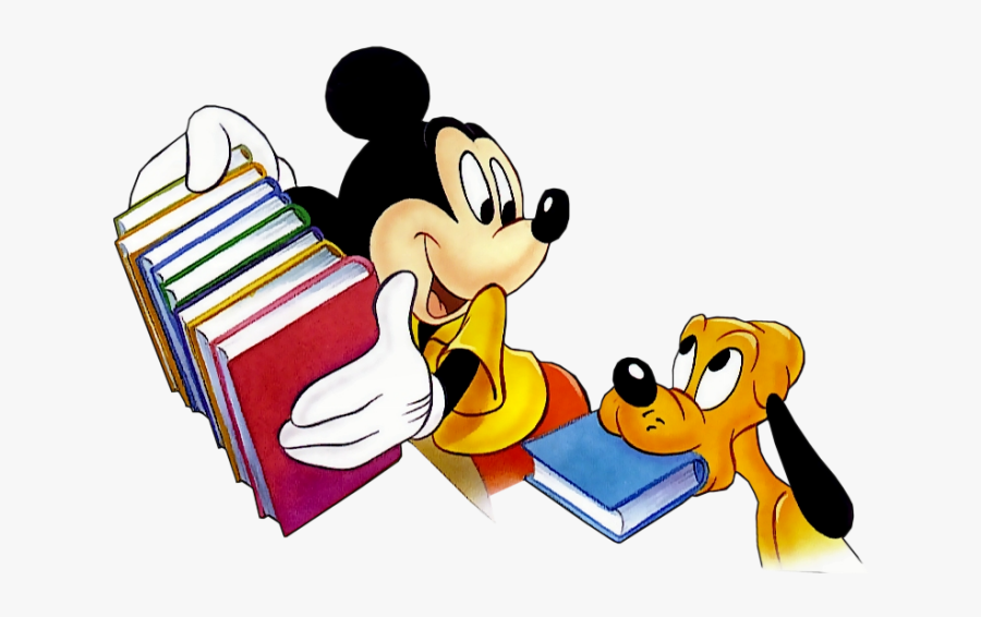 Download Models In Cooperative Game Theory - Mickey Mouse With Books Clipart, Transparent Clipart