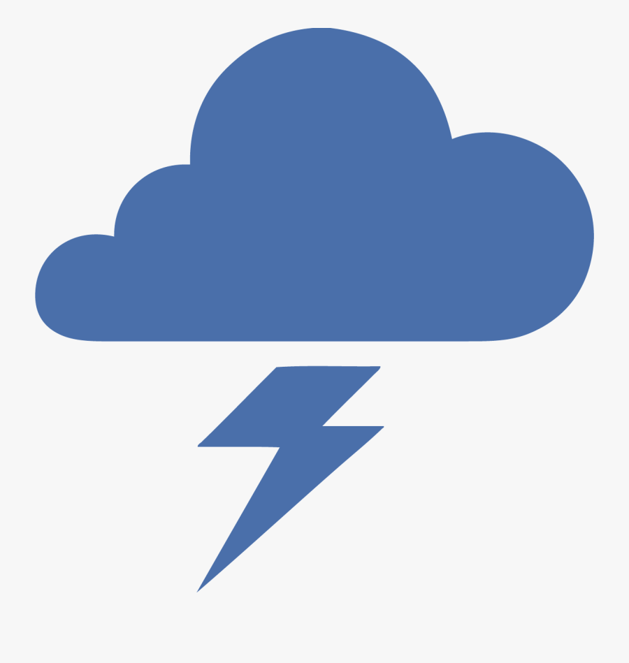 Thunder Storm Clipart Black And White, Transparent Clipart