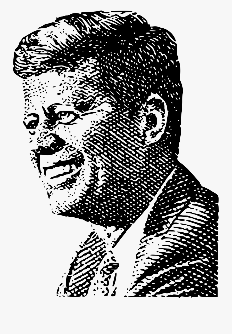 Clipart - John F Kennedy Stamp, Transparent Clipart