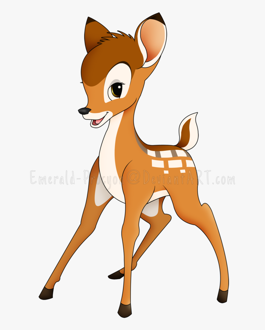 Drawn Bambi Cute - Mouse Deer Cartoon Png, Transparent Clipart