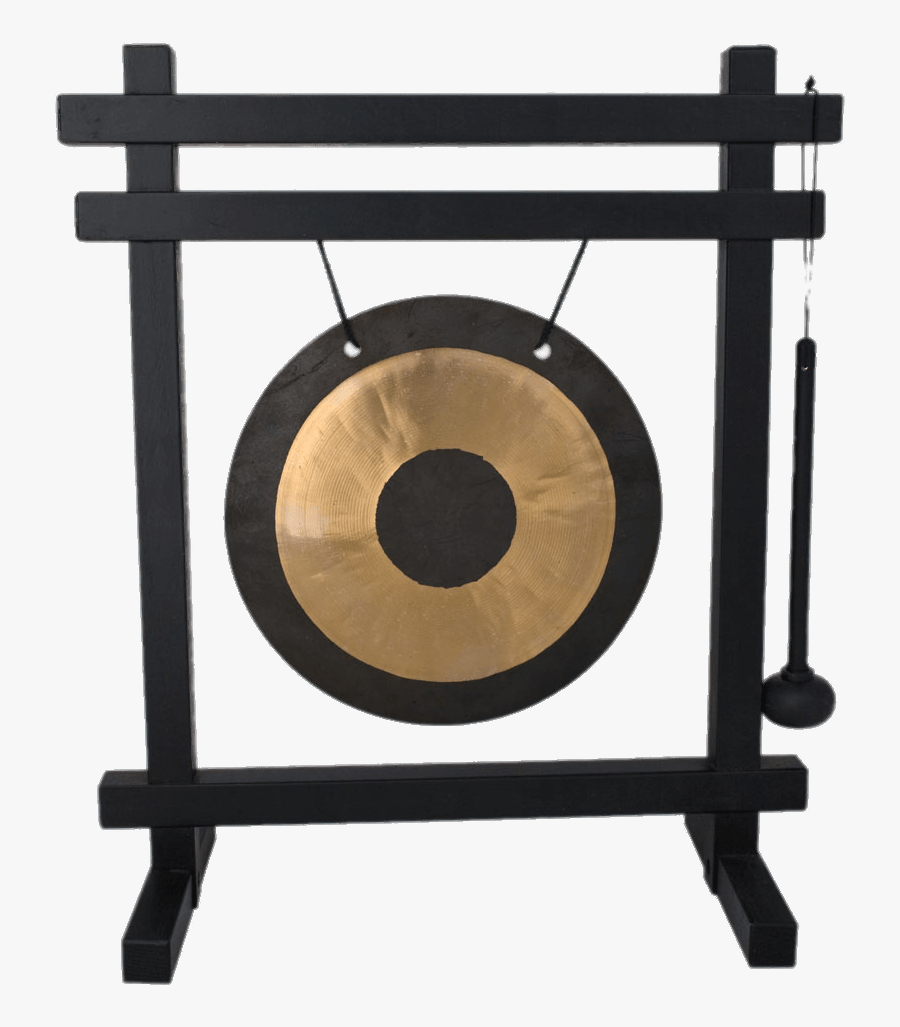 Gong In Square Frame - Chinese Musical Instrument Gong, Transparent Clipart