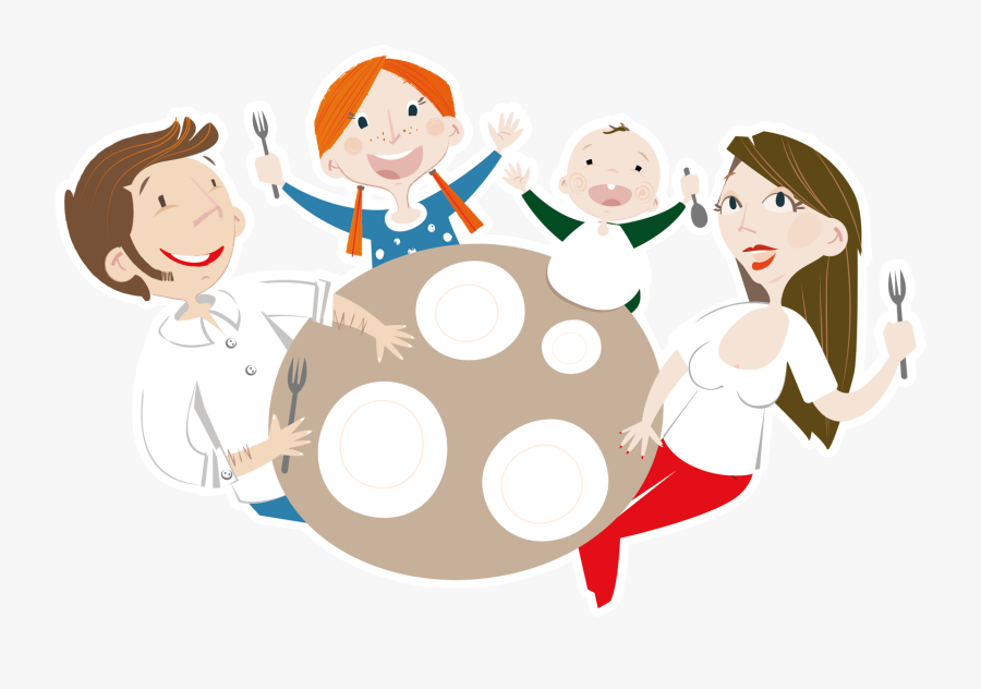Famiglia A Tavola Png, Transparent Clipart