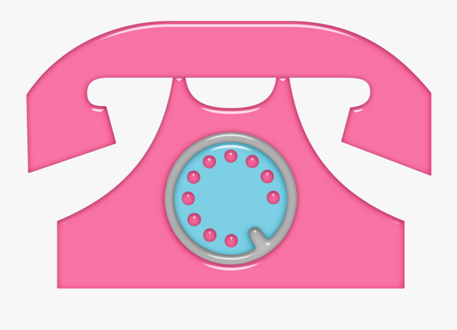 Telefono Rosado Dibujo, Transparent Clipart