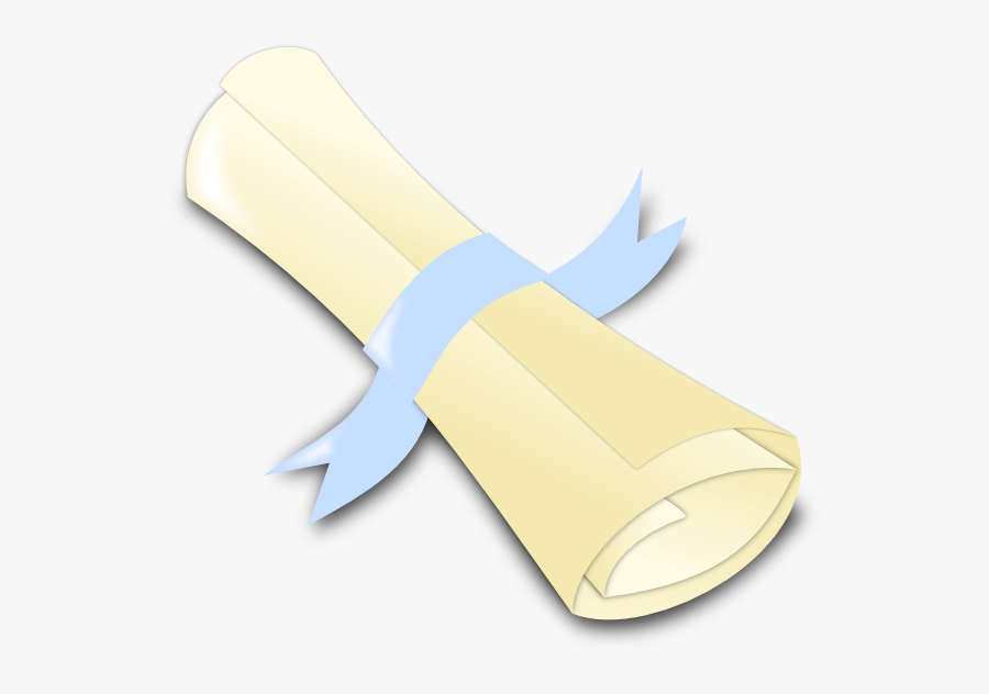 Powder Baby Blue Diploma Svg Clip Arts - Clipart Diploma In Roll, Transparent Clipart