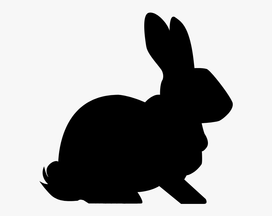 Muse Bunny - Rabbit Silhouette Clipart, Transparent Clipart